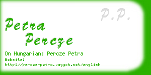 petra percze business card